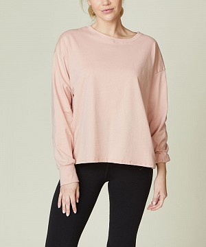 COTTON OVERSIZE JERSEY TOP LONG SLV